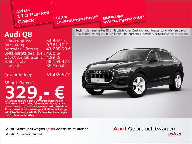 Audi Q8 39.113 km 53.447 &euro; Eching 85386