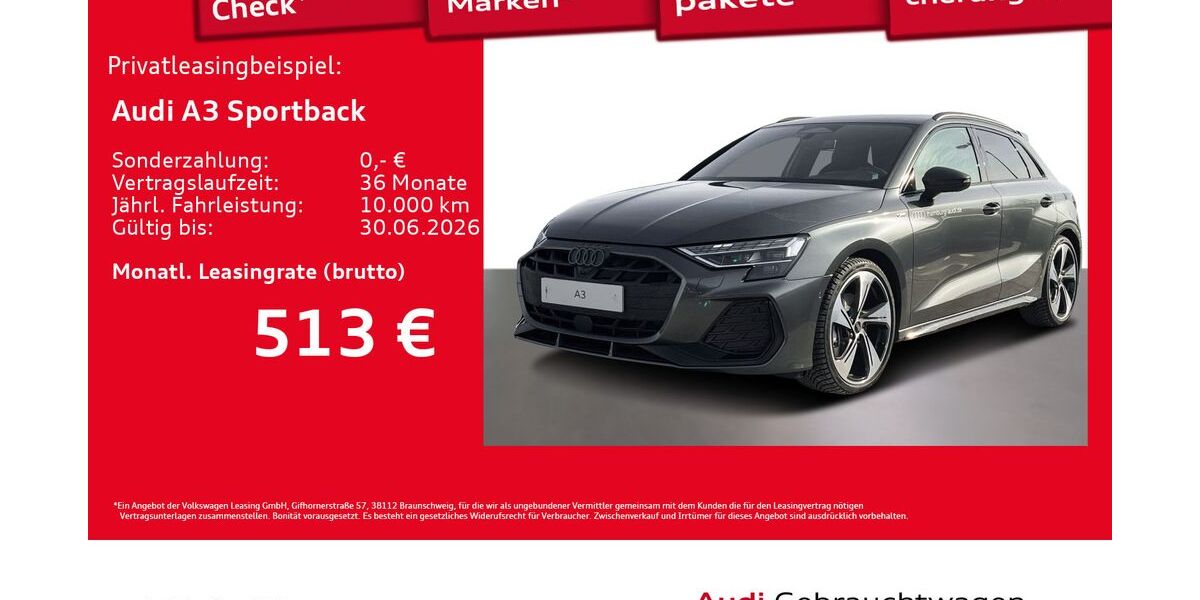 Audi A3 5.996 km 42.977 &euro; Hamburg 22529