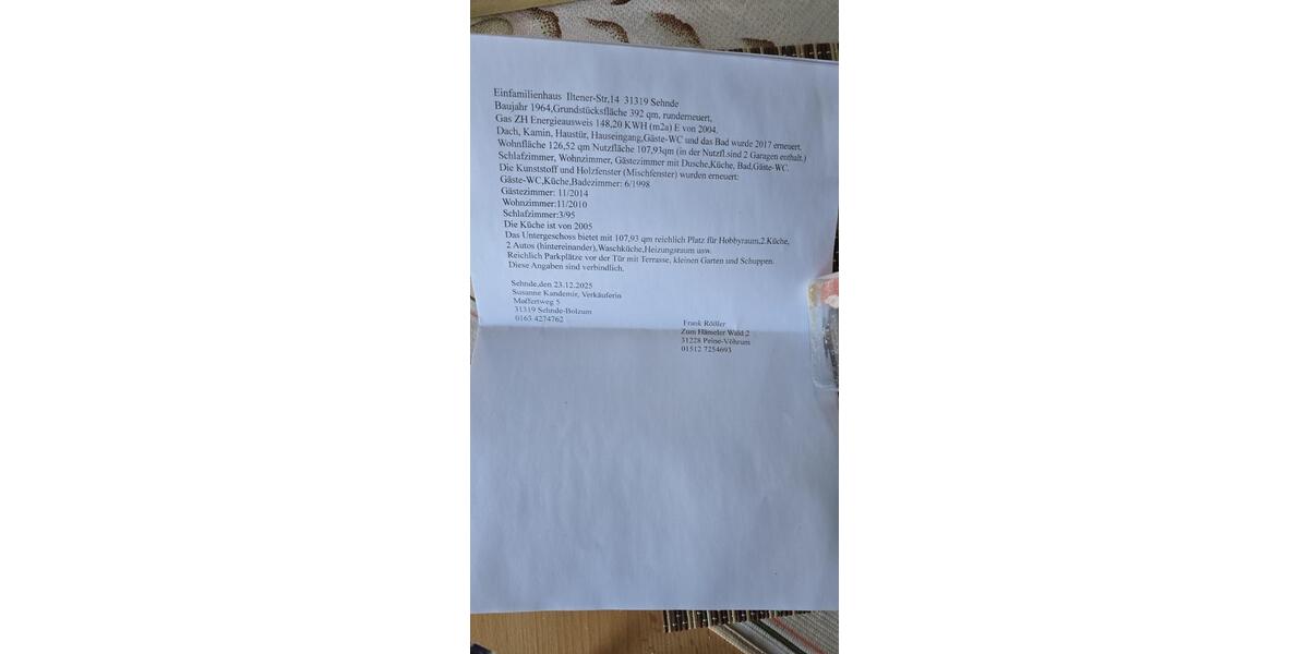 Einfamilienhaus in Spitzenlage in Sehnde ohne Makler! 5 zimmer