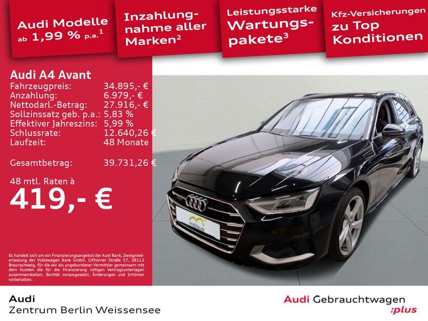Audi A4 44.660 km 33.985 € Berlin 13088