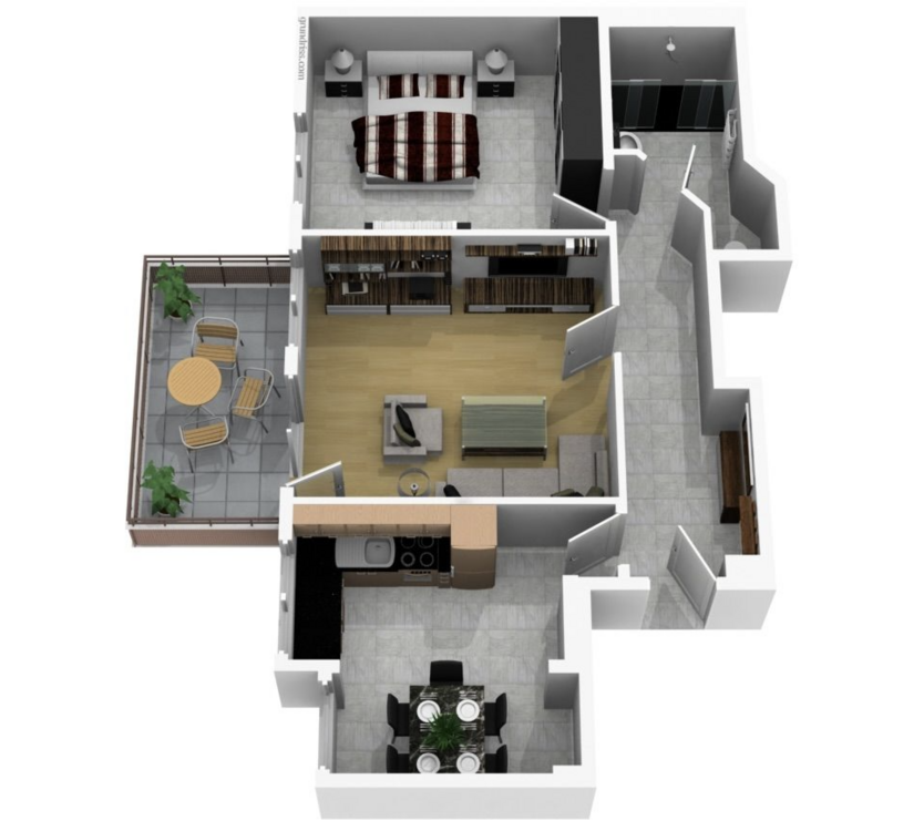 Wohnung zum Mieten in Stuttgart 1.250 € 64 m²