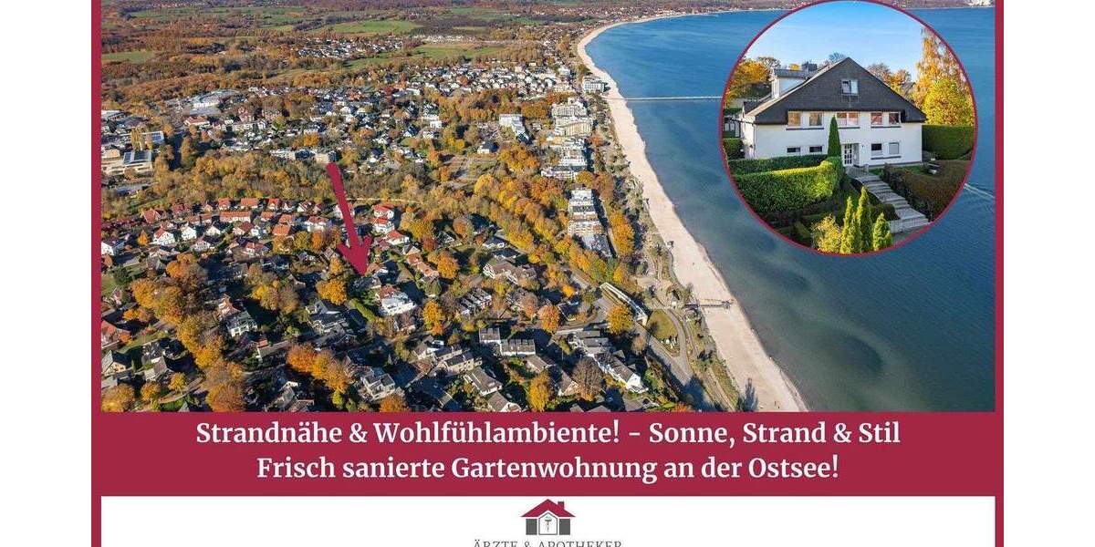 Strandnähe & Wohlfühlambiente! Sonne, Strand & Stil - Frisch sanierte Gartenwohnung an der Ostsee! 3 zimmer