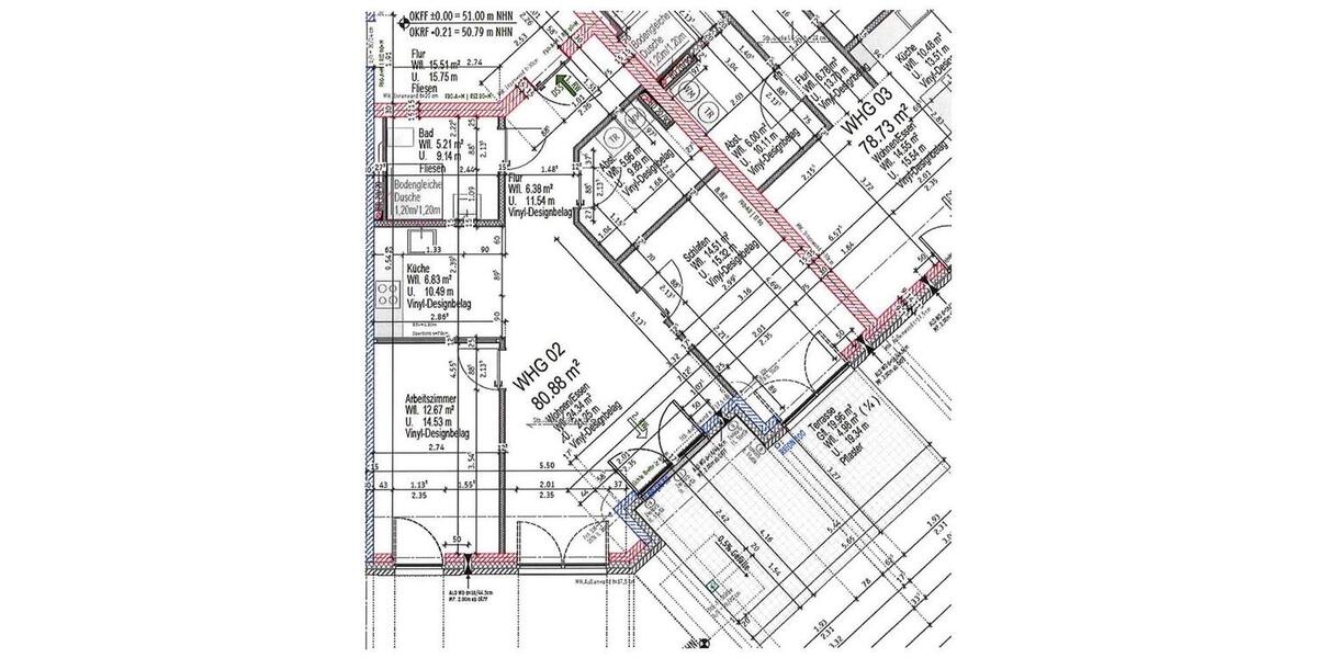 Neu Moderne 3-Zimmer-Wohnung mit Terrasse 3 zimmer