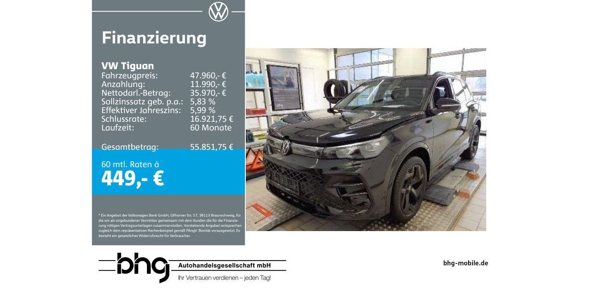 VW Tiguan 18.359 km 47.960 &euro; Mössingen 72116