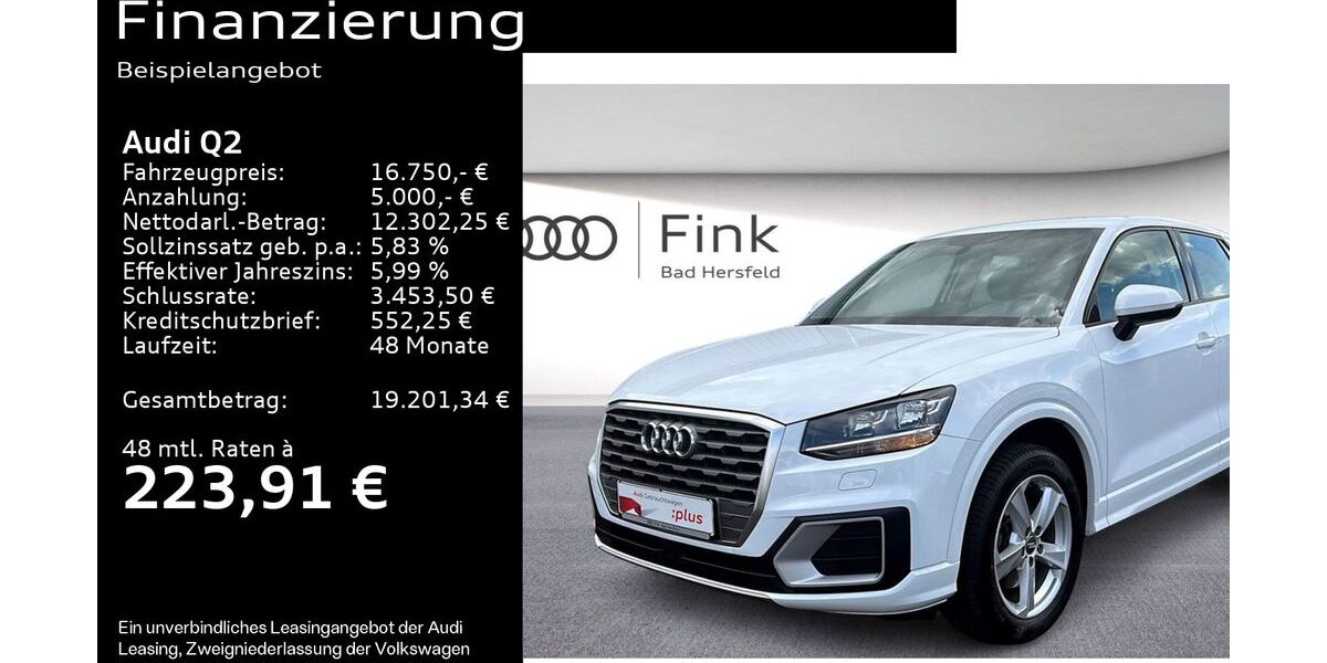 Audi Q2 65.100 km 15.950 &euro; Bad Hersfeld 36251