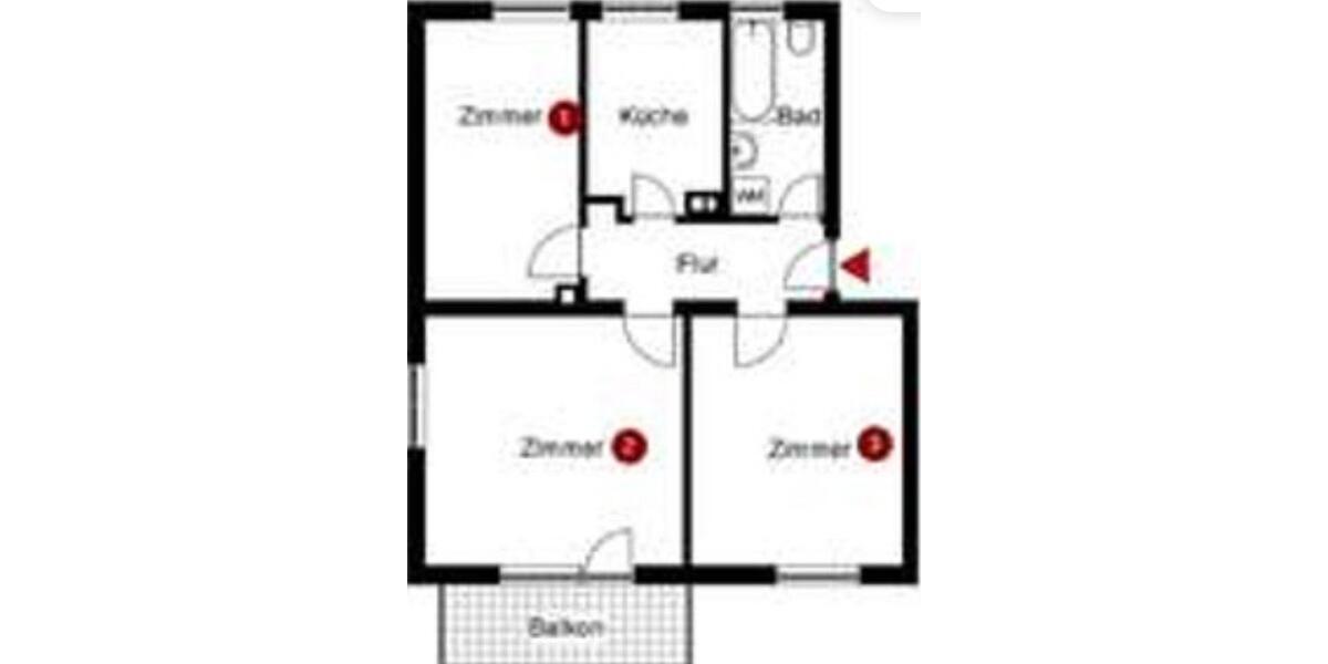 Erdgeschoss 3- Zimmer Wohnung zu Vermieten 3 zimmer