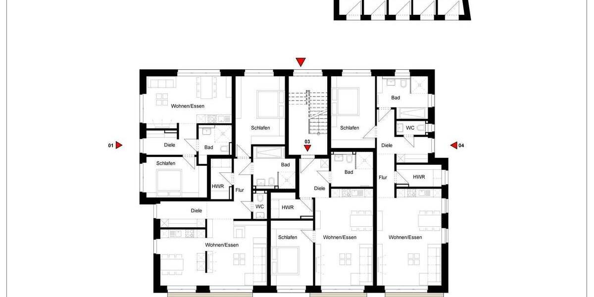 Etagenwohnung Altenberge - 2 Zimmer, 87 m&sup2;, 392.000&euro; | Angebot:19954125