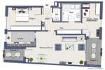 Moderne 3-Zimmer-Wohnung mit zwei Balkone und TG-Stellplatz 3 zimmer