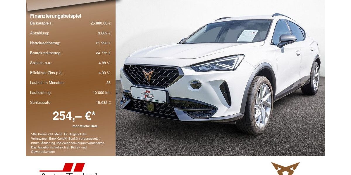 Cupra Formentor 32.201 km 25.880 &euro; Wittenberge 19322