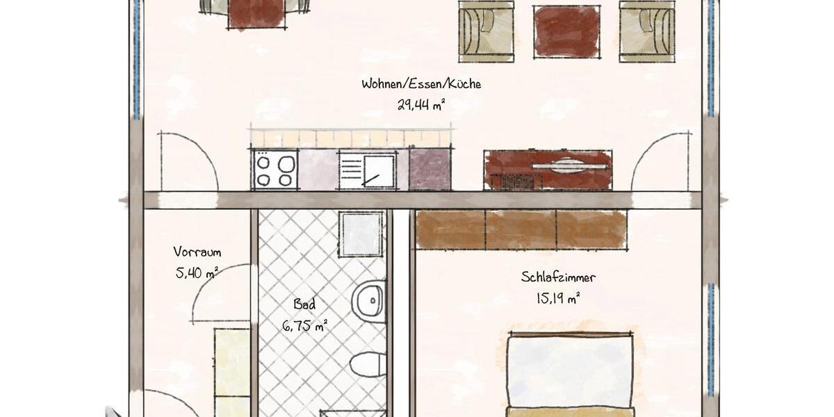 Etagenwohnung Berchtesgaden - 2 Zimmer, 57 m&sup2;, 1.030&euro; | Angebot:26283929