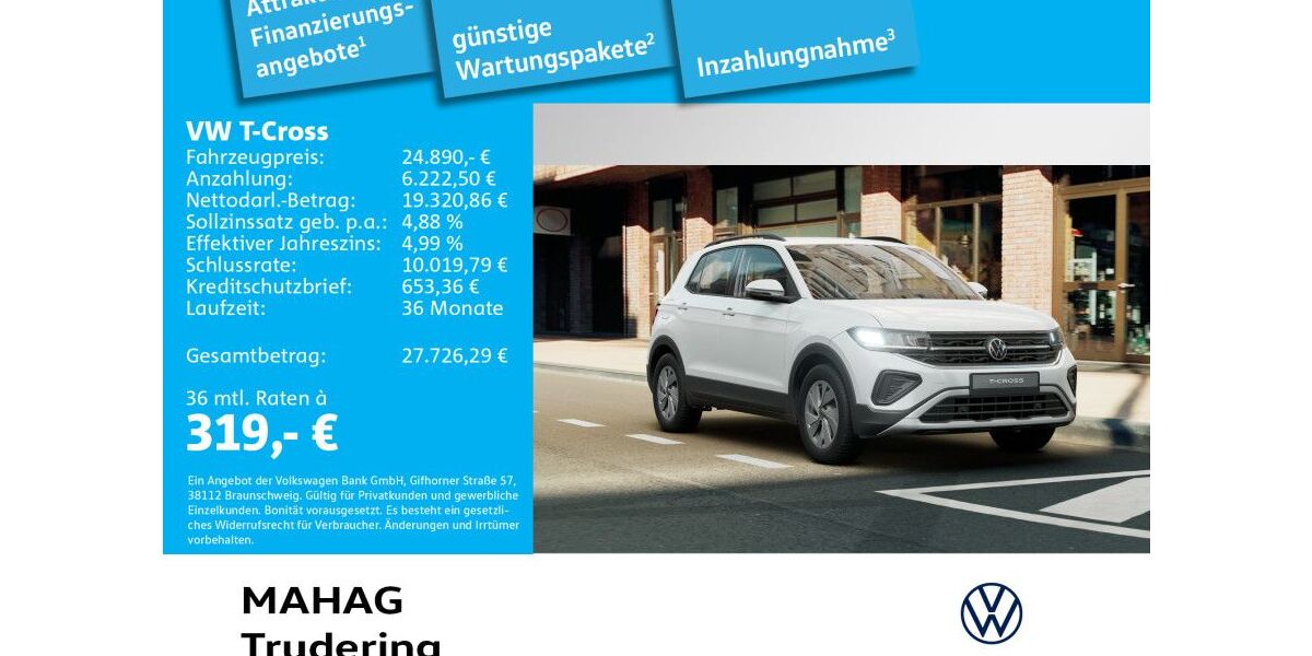 VW T-Cross 3.000 km 24.890 &euro; München 81825