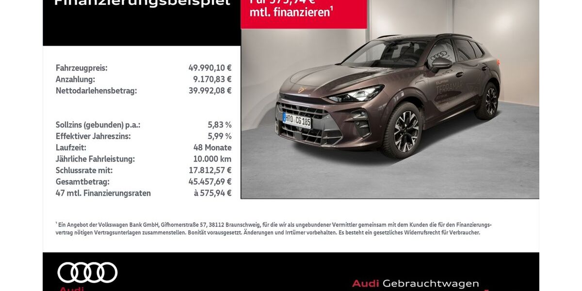Cupra Terramar 21.372 km 46.790 &euro; Rostock 18059