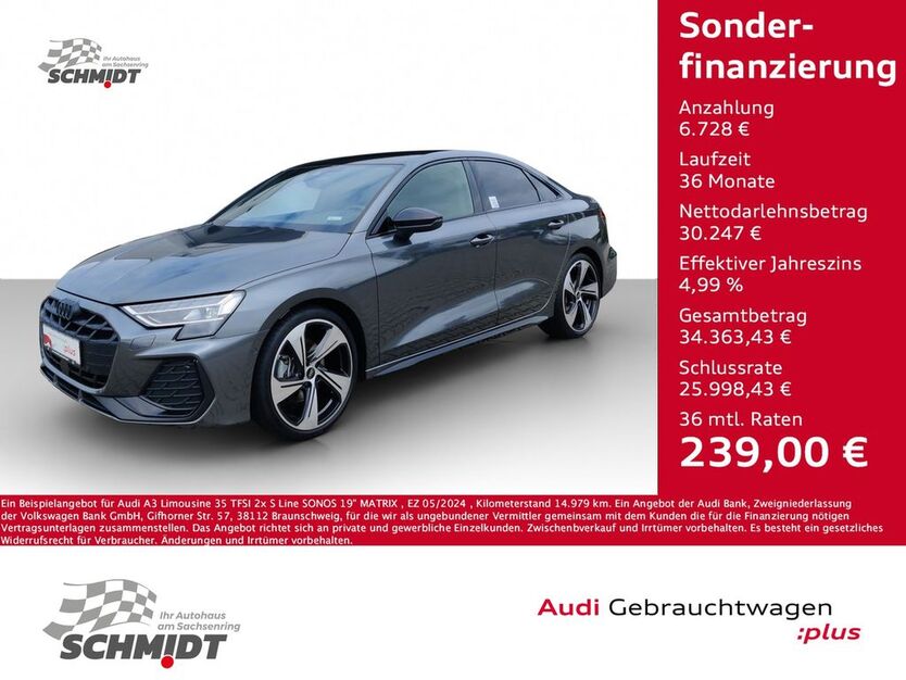 Audi A3 14.979 km 36.975 € Bernsdorf 09337