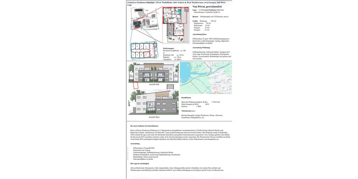 Gunzenhausen 129pm Miete1730,-€ 3.5 zimmer