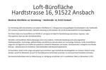 Gewerbeobjekt Ansbach - 873&euro; | Angebot:26132298