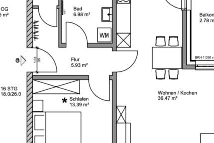 Attraktive 2-Zimmer Wohnung mit Balkon in Grömitz 2 zimmer
