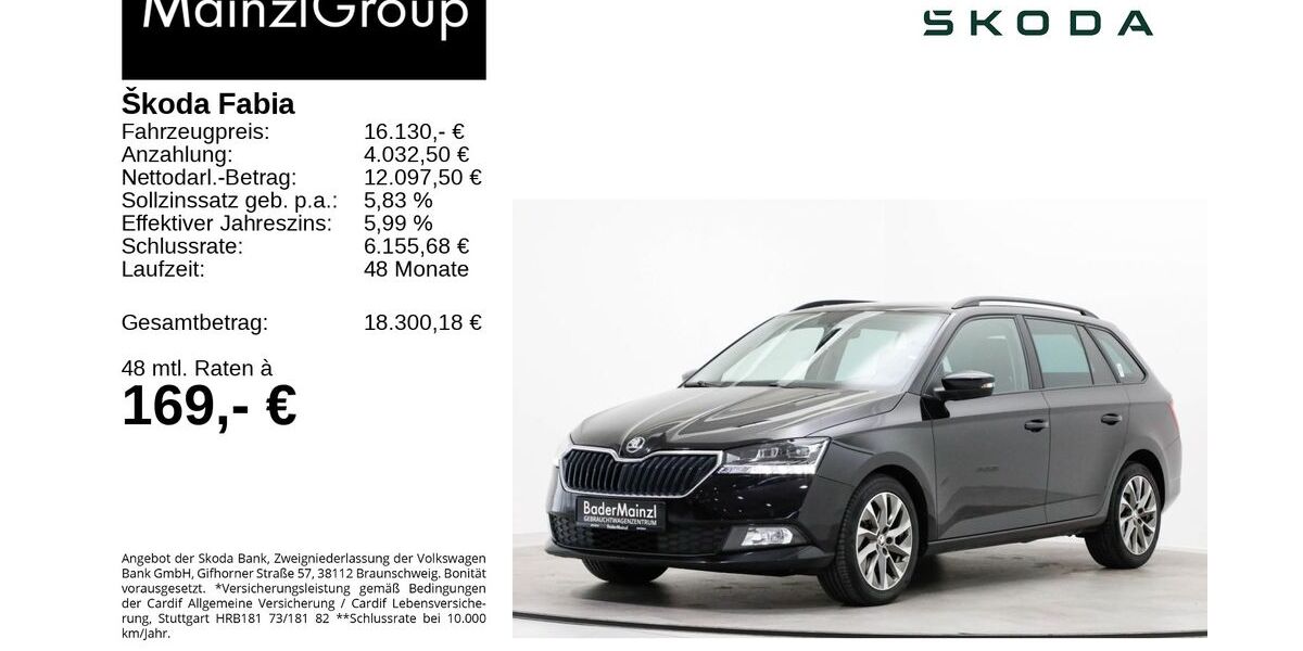 Skoda Fabia 44.735 km 16.130 &euro; Feldkirchen/Westerham 83620
