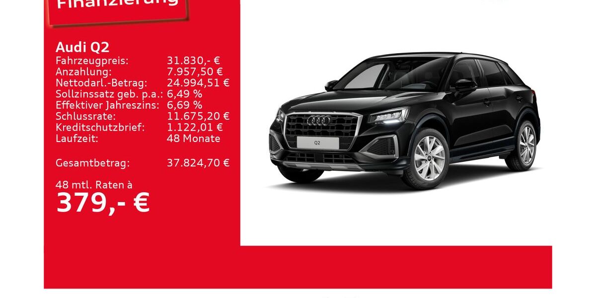 Audi Q2 4.222 km 31.830 &euro; Ulm 89073