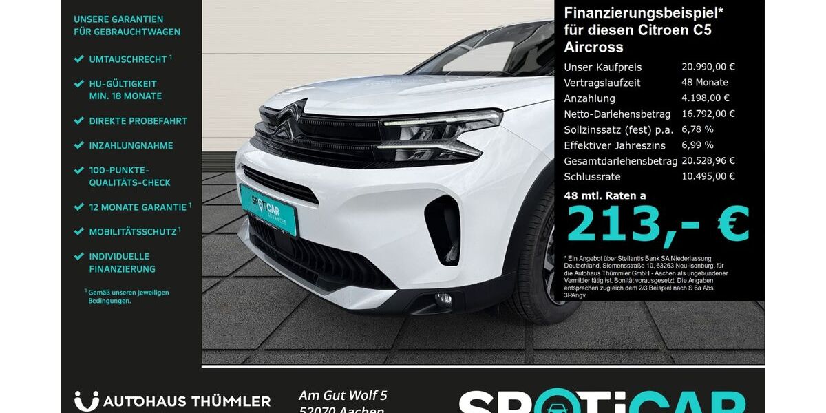 Citroen C5 Aircross 35.542 km 20.990 &euro; Aachen 52070