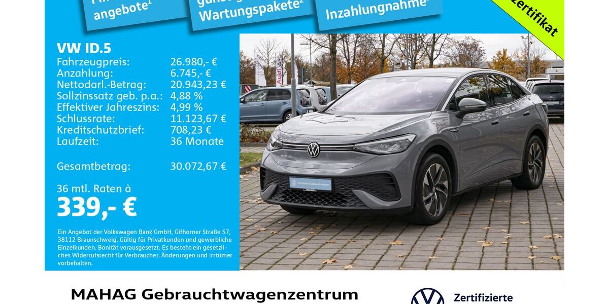 VW ID.5 29.771 km 25.483 &euro; München 80935