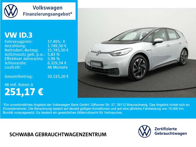 VW ID.3 50.400 km 17.495 € Gersthofen 86368