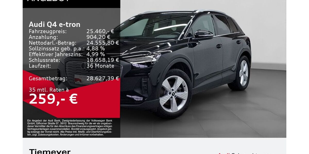 Audi Q4 e-tron 49.298 km 24.860 &euro; Bochum 44809