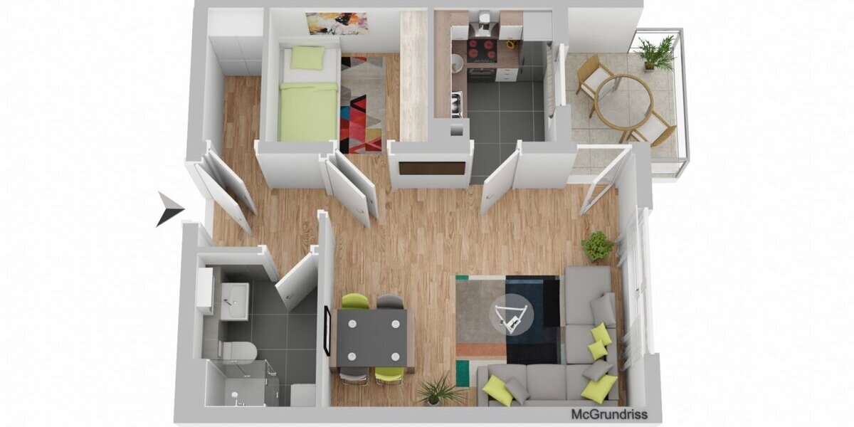 RESERVIERT - Modernisierte 1,5-Zimmer-Wohnung mit Balkon & Aufzug in Rottweil - Etagenwohnung Rottweil | Angebot:26648059