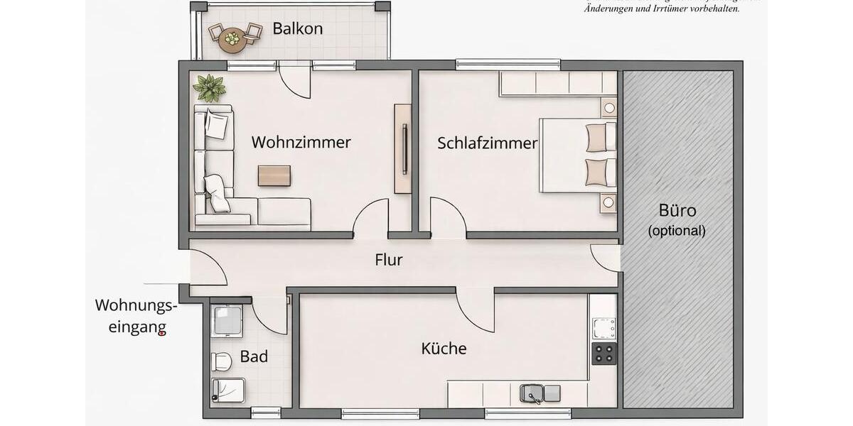Etagenwohnung Gronau (Leine) - 2 Zimmer, 103 m&sup2;, 855&euro; | Angebot:25475546