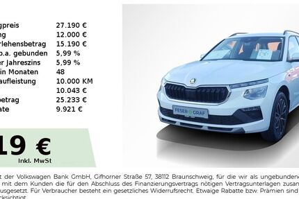 Skoda Kamiq 4.500 km 27.190 &euro; Fürth 90763