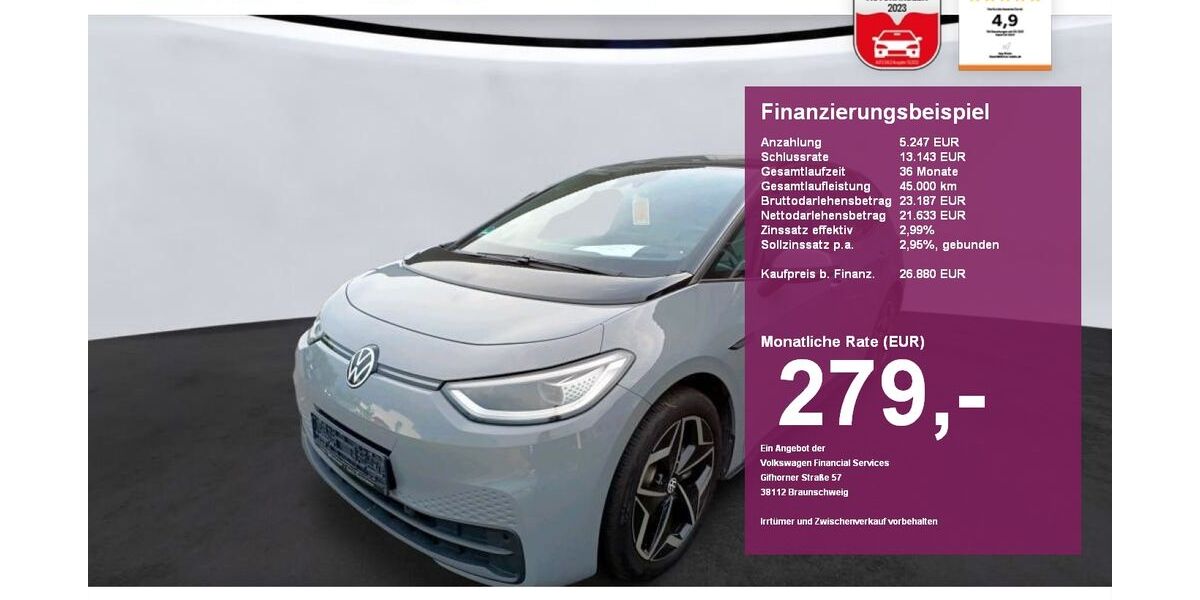 VW ID.3 19.500 km 26.880 &euro; Albbruck 79774