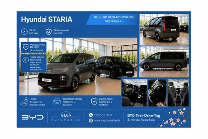 Hyundai STARIA 21.200 km 41.990 &euro; Schwelm 58332