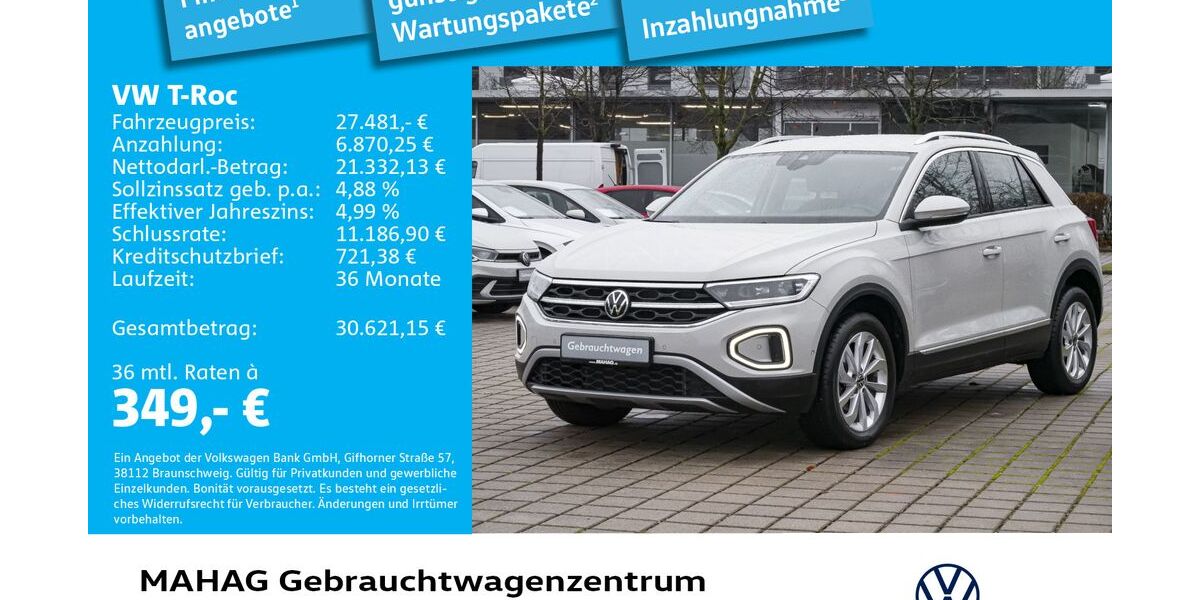 VW T-Roc 25.045 km 22.999 &euro; München 80935