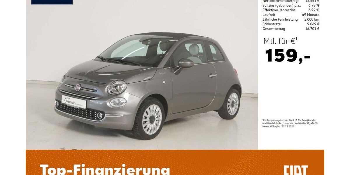Fiat 500C 16.436 km 14.480 &euro; Pilsach 92367