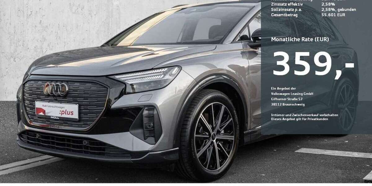 Audi Q4 e-tron 12.080 km 51.940 &euro; Düsseldorf 40549