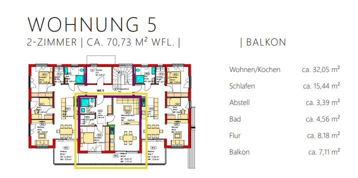 Etagenwohnung Marktoberdorf - 2 Zimmer, 71 m&sup2;, 1.202&euro; | Angebot:25053142