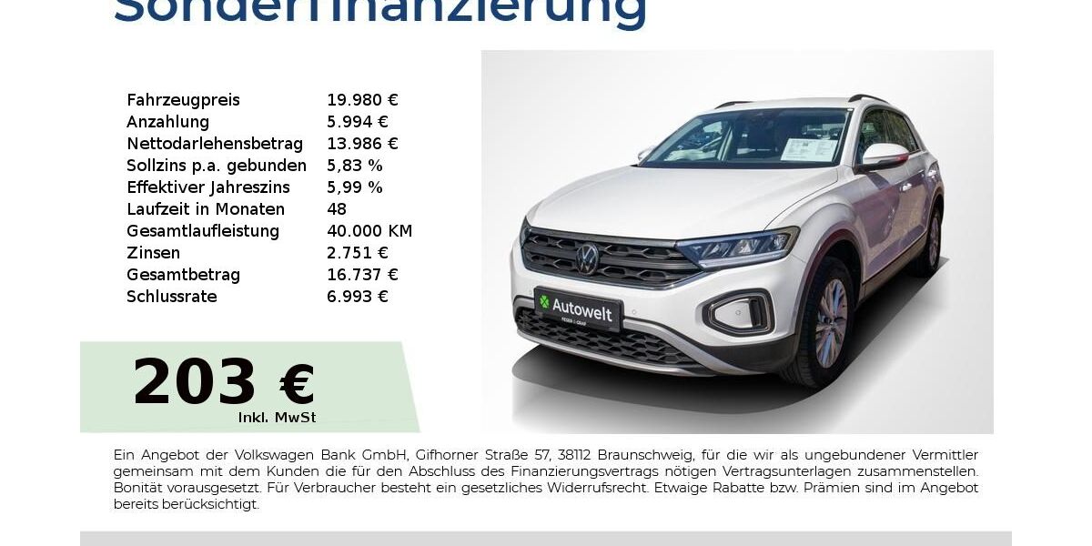 VW T-Roc 120.250 km 19.680 &euro; Nürnberg 90431