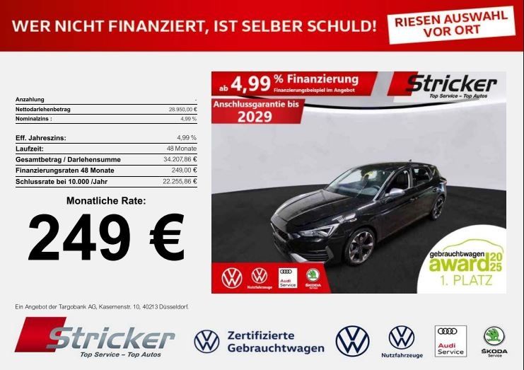Cupra Leon 32.707 km 28.949 € Horn-Bad Meinberg 32805