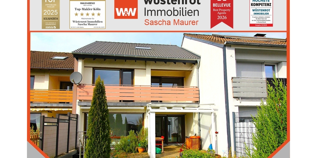 Klassisches, gut gepflegtes Reihenmittelhaus mit schönem Garten und Garage. Top Lage von Witzhelden! - Einfamilienhaus Leichlingen / Witzhelden Witzhelden | Angebot:25920125
