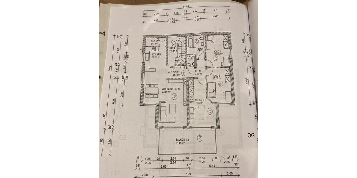 Etagenwohnung Kipfenberg - 4 Zimmer, 120 m&sup2;, 444.000&euro; | Angebot:26693385