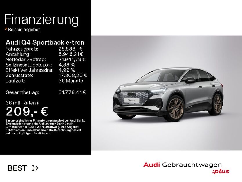 Audi Q4 e-tron 47.900 km 28.488 € Mühlheim 63165