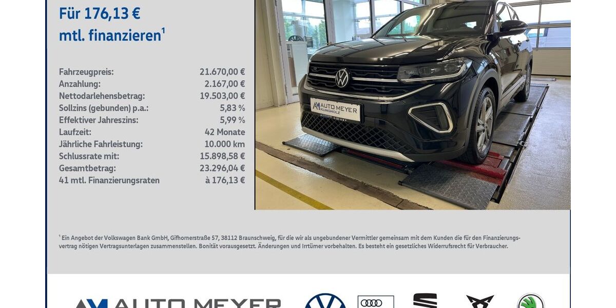 VW T-Cross 24.209 km 21.670 &euro; Ochsenfurt 97199