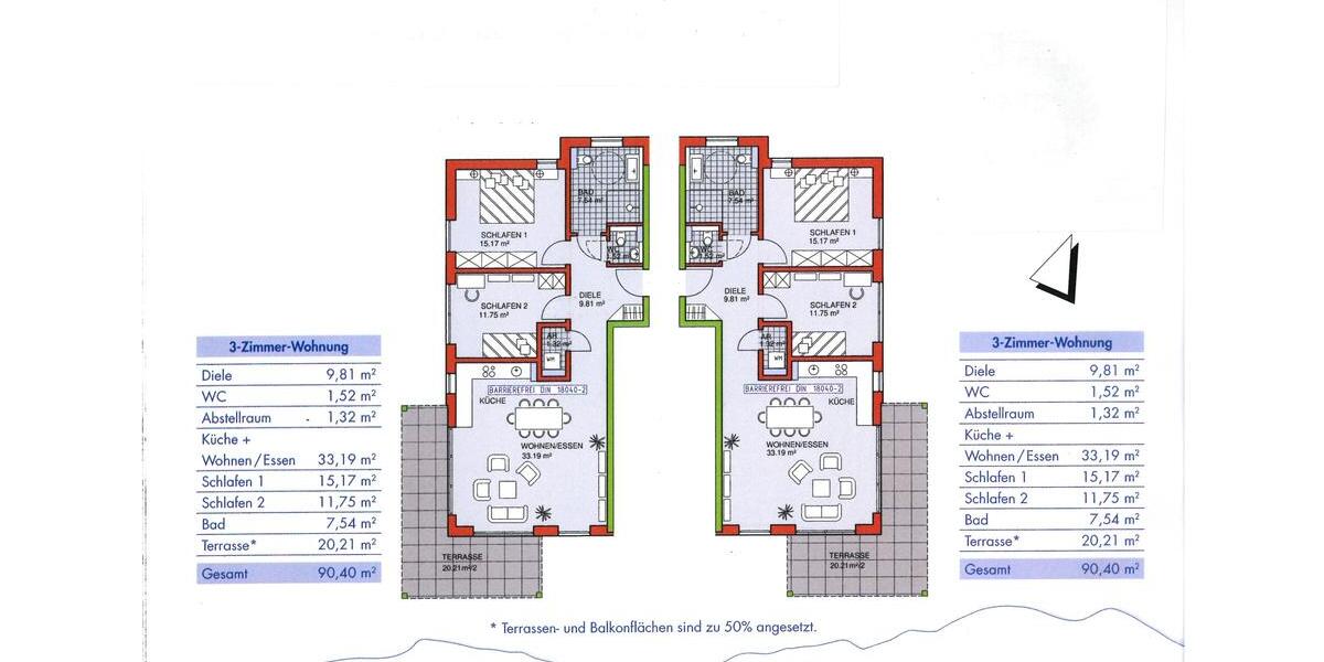 Erdgeschoßwohnung Kißlegg - 3 Zimmer, 90 m&sup2;, 1.250&euro; | Angebot:24522145