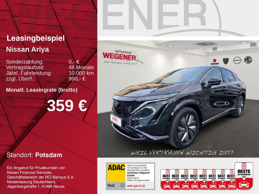 Nissan Ariya 45.365 km 28.399 € Potsdam 14482