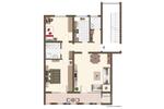 Etagenwohnung Rangendingen - 3 Zimmer, 80 m&sup2;, 1.040&euro; | Angebot:26039738