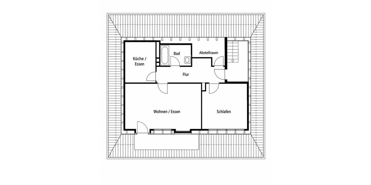 ab sofort verfügbar - sympathische 2-Zimmer-Dachgeschosswohnung - Dachgeschoßwohnung Senden Aufheim | Angebot:27120799