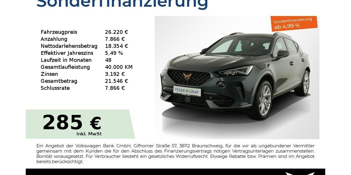 Cupra Formentor 40.350 km 26.220 &euro; Nürnberg 90441