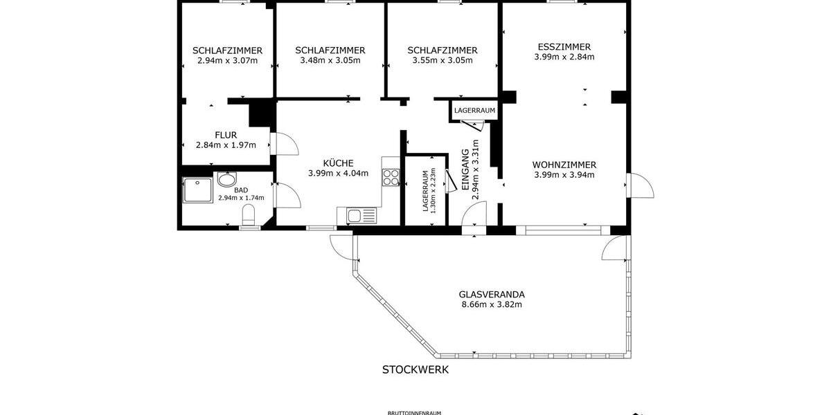 Erdgeschoßwohnung Uelzen - 4 Zimmer, 100 m&sup2;, 900&euro; | Angebot:26043009