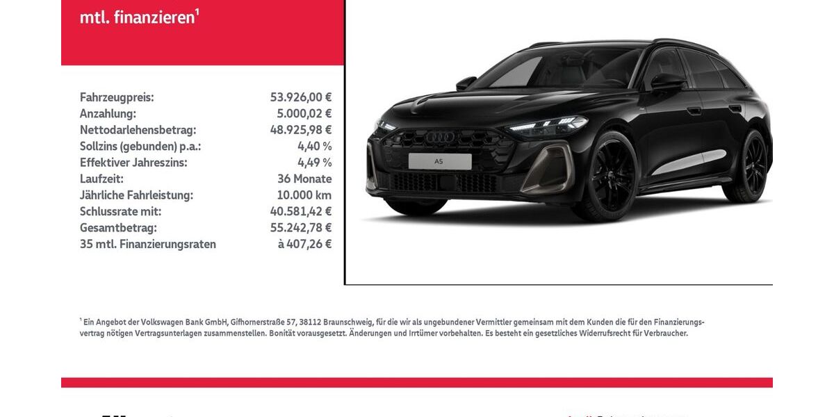 Audi A5 27.319 km 53.926 &euro; Nordhausen 99734