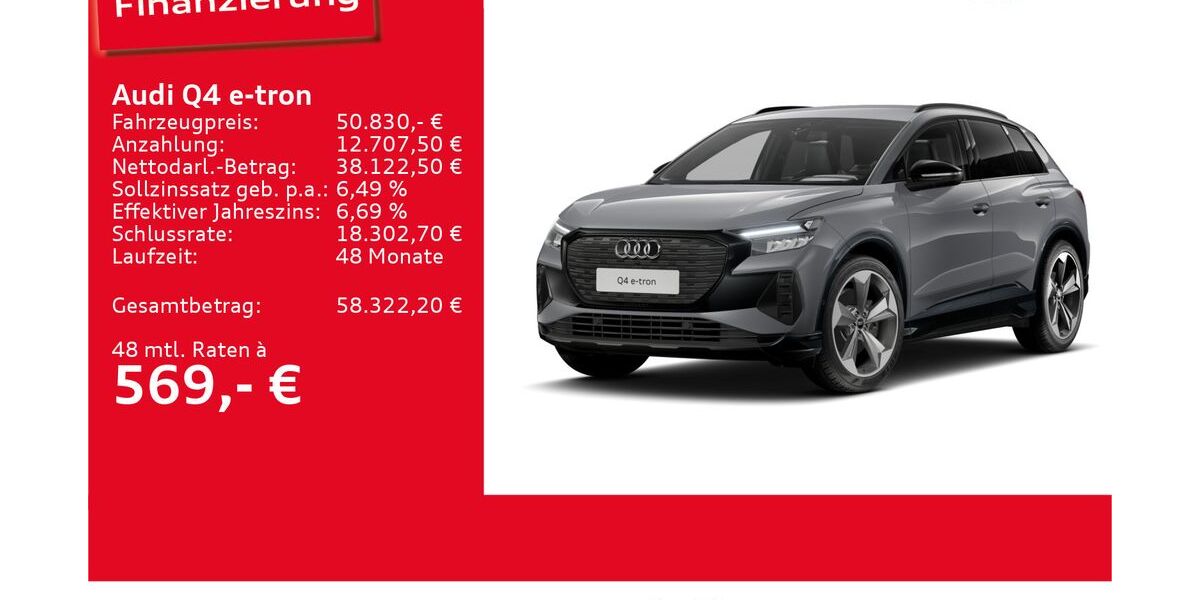 Audi Q4 e-tron 7.502 km 50.830 &euro; Ulm 89073