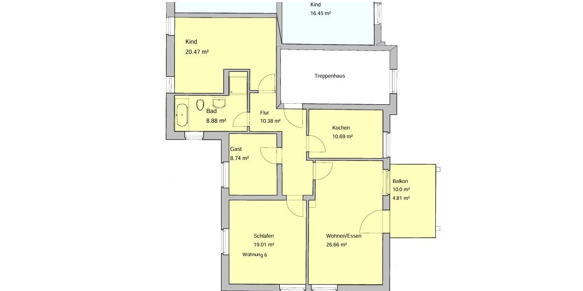 attraktive Kapitalanlage - vermietete 4-Raum-Wohnung im Grünen mit Balkon und Stellplatz - Etagenwohnung Gera | Angebot:27362900